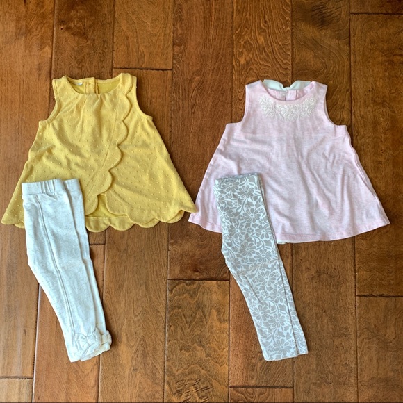 2 set of Dylan and Abby dress / tunic legging set - Picture 2 of 8